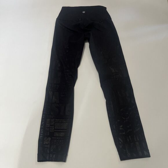 Lululemon Wunder Under High-Rise Crop 23" *Full-On Luxtreme Manifesto Sz 2 - Picture 8 of 10